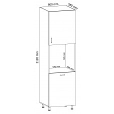 Virtuves skapītis cepeškrasnij LINEA D60P, balts
